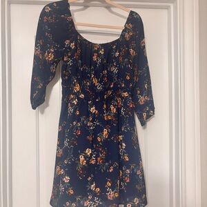 Floral Navy Dress